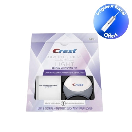 BLUE LIGHT EXTREME BLANCHEUR CREST© + Irrigateur Buccal OFFERT