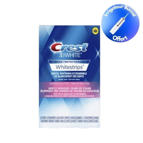 CREST© - ADAPTÉES AUX DENTS SENSIBLES 14 JOURS + Irrigateur Buccal OFFERT