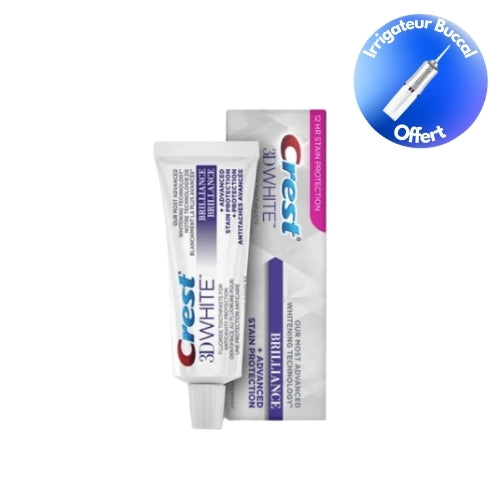 DENTIFRICE EXTREME BRILLANCE CREST© + Irrigateur Buccal OFFERT